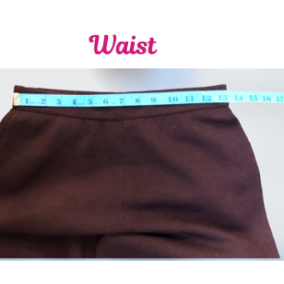 St. John Chocolate Brown Moderate Wide Leg Knit Pants - Picture 8 of 9